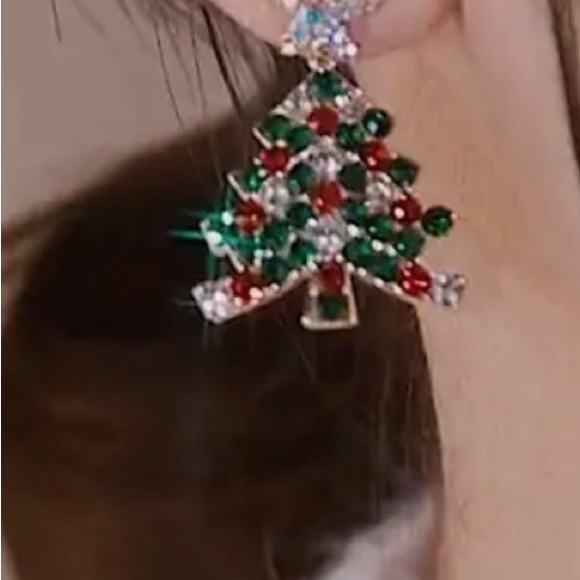 NWT CHRISTMAS TREE STUD EARRINGS #2 #d - Picture 3 of 3